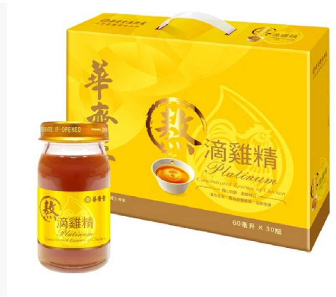 華齊堂 滴雞精 Platinum, 60ml, 1箱
