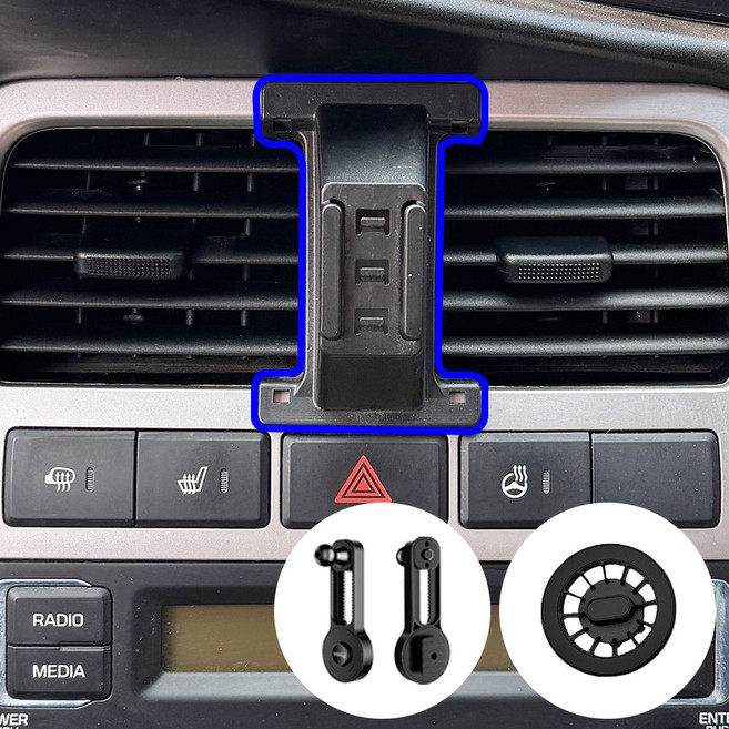 윙가디움 포터2 16년이후 전용 차량용 핸드폰 거치대 마운트 세트, 포터2 신형 (16년~) 마운트 (B세트), 1세트