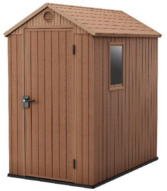 코스트코창고 소형창고 미니 방수창고 케터 조립식창고 다윈4x6, 네추럴브라운