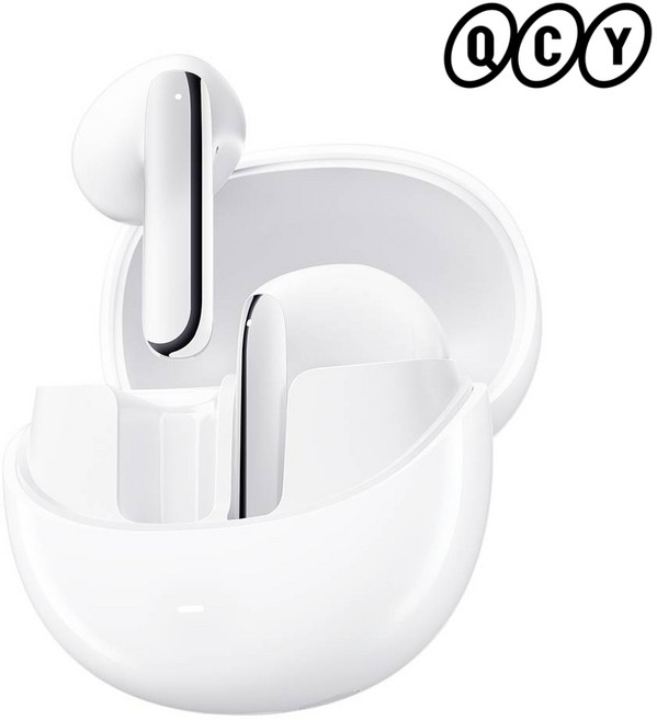 QCY 노이즈캔슬링 LDAC 블루투스 이어폰, QCY-HT10 Hires ANC APP, 화이트(한국정품/1년AS)