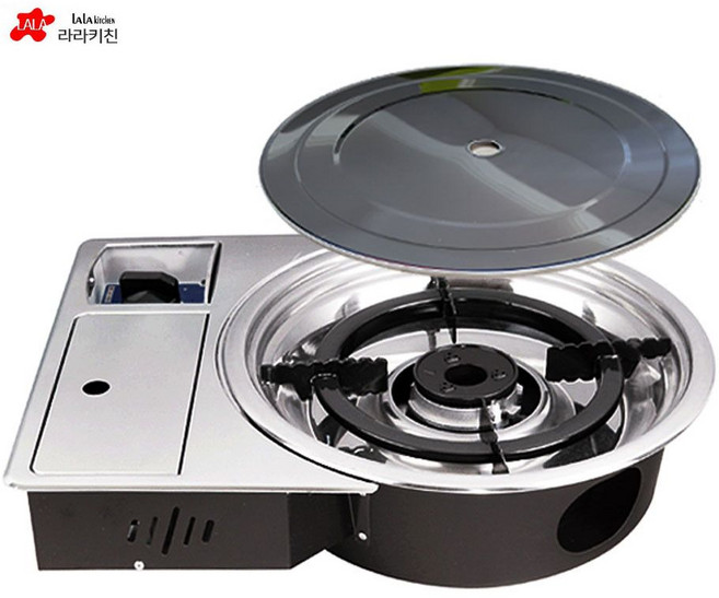 라라키친 업소용 가스렌지 가스로스타 부탄가스 로스타 매립형, 1개, 부탄가스로스타, 50cm