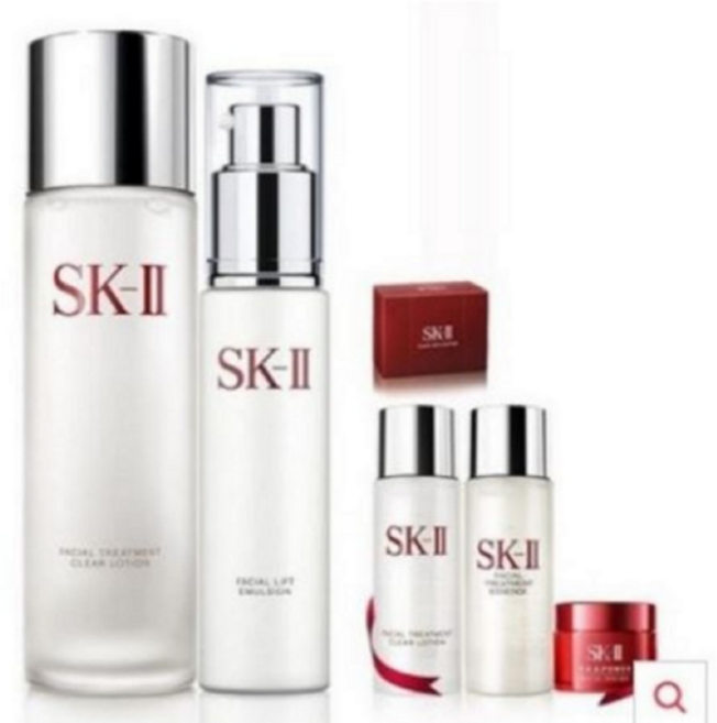 (정품)SK-2 스킨 로션 세트 SK2 페이셜 클리어로션 230ml+SK2 페이셜 리프트 에멀젼 100g+7월증정품(랜덤발송), 1개