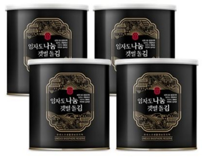 임자도 나눔 갯벌 돌김 캔김, 30g, 4개