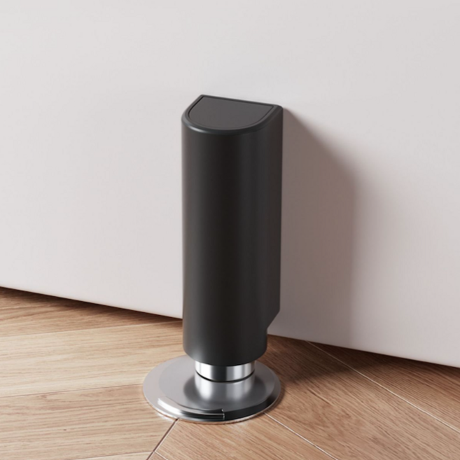 프리미엄 무소음 자석 도어스토퍼 문닫힘 방지 문고정 장치 3컬러, 3개, 블랙