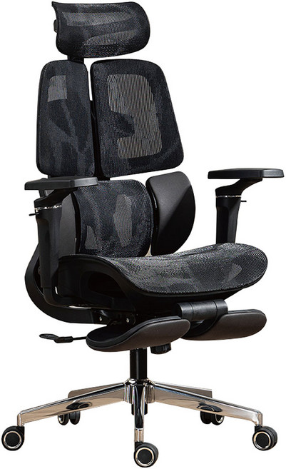 K8鋁合金腳工學椅 人體工學辦公椅 電競椅 辦公椅 電腦椅, K8黑色