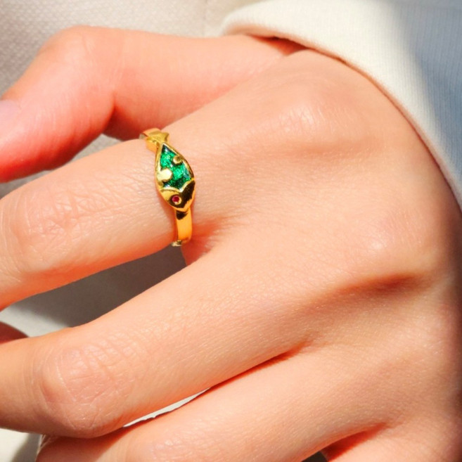 종로 순금 1돈 물고기 금반지 부모님 선물