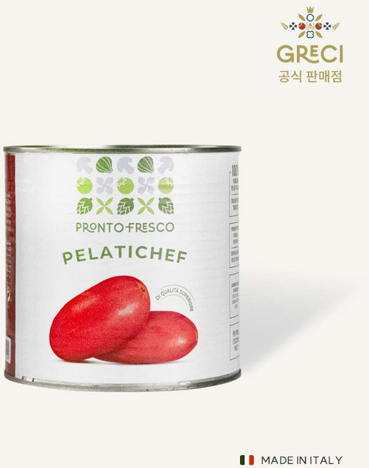 그레치 펠라티셰프 토마토홀 2.5kg 비건 인증 이탈리아 수입 홀토마토 70%, 1개