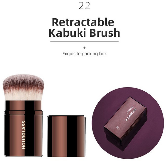 모래시계 메이크업 브러쉬 파우더 파운데이션 컨실러 블러셔 브론저 아이섀도우 아이라이너 조각