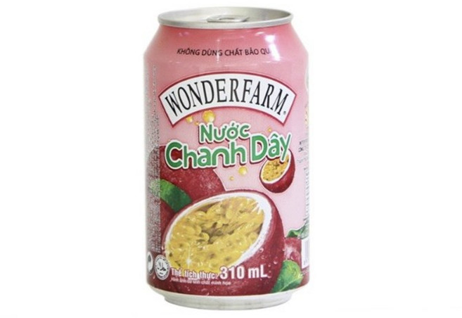 원더팜 패션프루트 음료 (NUOC CHANH DAY) 310ml, 24개