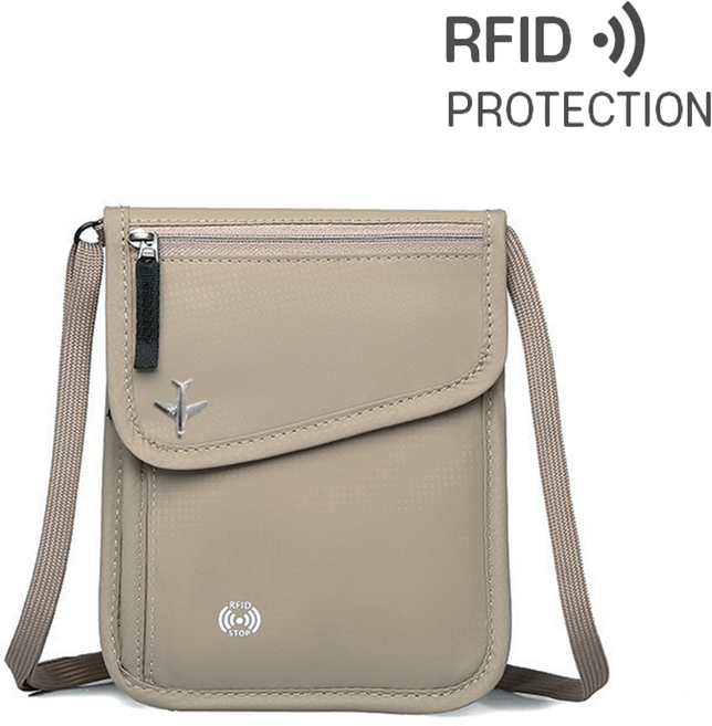 올리스트 RFID 차단 여행용 미니 크로스백 여권 가방
