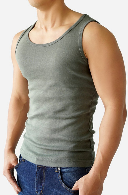 스타토리 남성용 고탄력 면스판 기본 나시