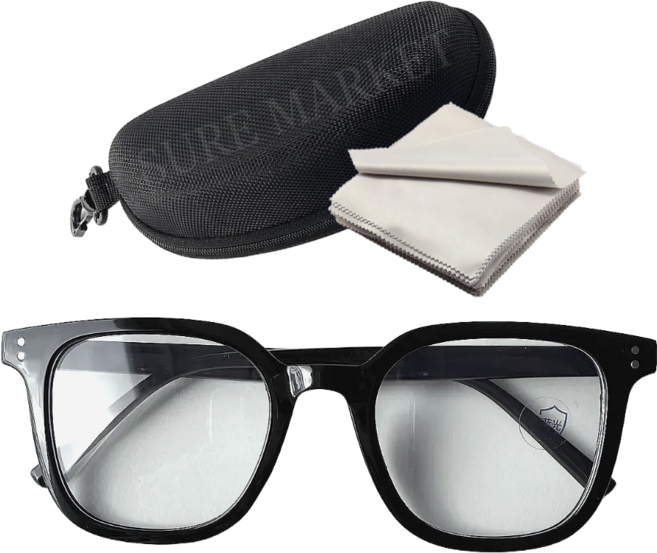 빅사이즈 안경 하드케이스 세트 블루라이트 차단