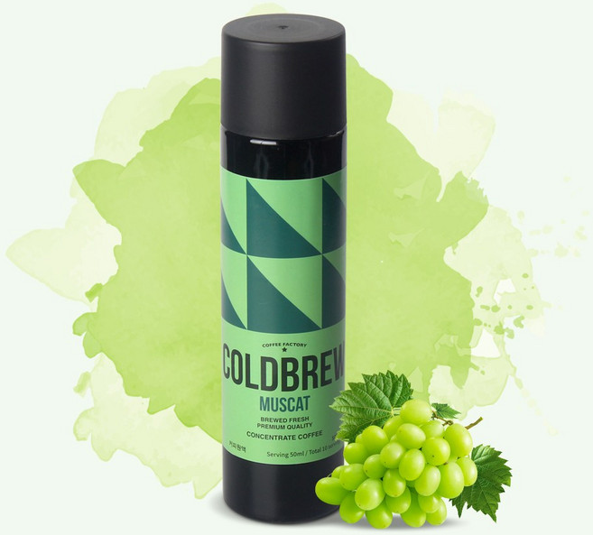 커피팩토리 피치 머스캣 스노우 프리미엄 블랜드 콜드브루 더치커피 100% 원액, 500ml, 1개, 1개입