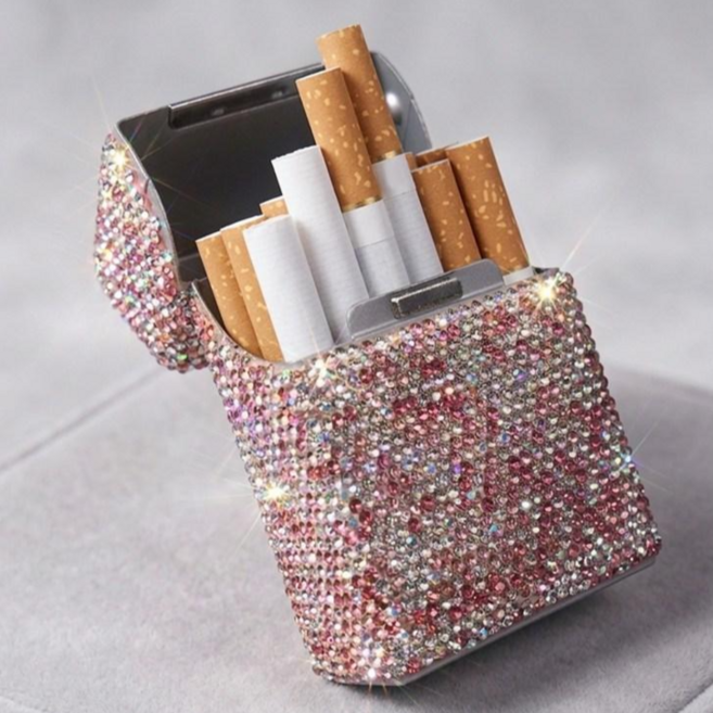 블링블링 큐빅 담배케이스 휴대용 파우치 625