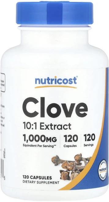 Nutricost 정향 1000mg 캡슐 120정, 1개 - 쿠팡