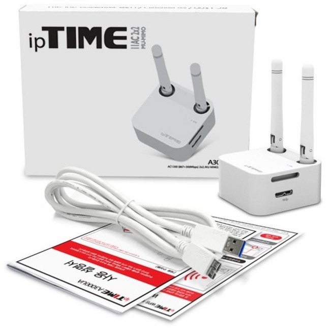 ipTIME 무선랜카드, iptime-A3000UA<화이트>, 1개