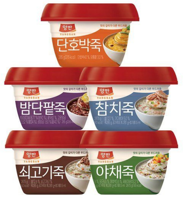동원 양반죽 285g 쇠고기죽x 12개 + 야채죽12개 외 /참치/호박죽/밤단팥죽, 쇠고기죽x 12개 + 야채죽12개(G)