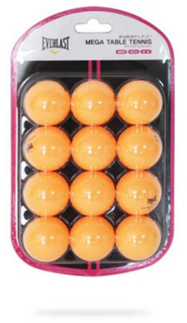 에버라스트 베가 3성 탁구공 ABS 12p, 오렌지, 1개, 12개입