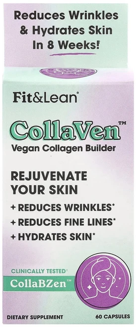 Fit & Lean CollaVen™ 비건 콜라겐 생성제 캡슐 60정 Lean (핏 린), Fit & Lean (핏 린) Lean, CollaVe, 1개 - 쿠팡