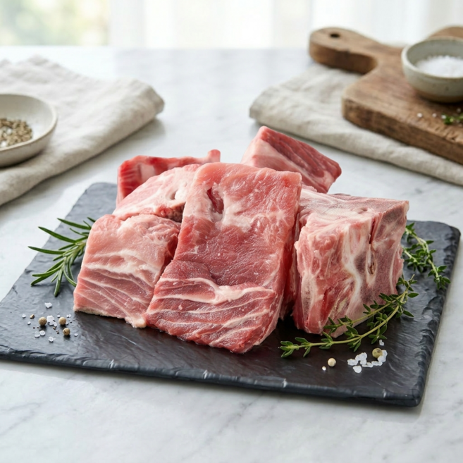 한돈 국내산 감자탕용 돼지등뼈 3kg, 1개