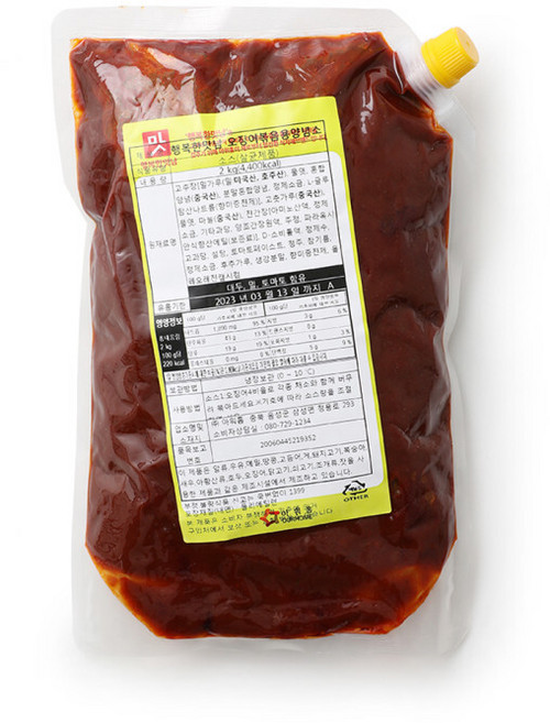 냉장 아워홈 행복한맛남 오징어볶음용 양념소스 2kg, 1개