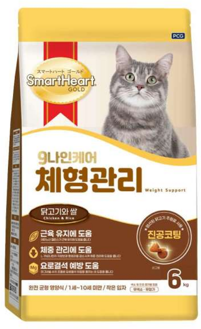 나인케어 캣 6kg 체형관리, 1개