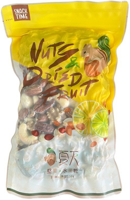 夏天 綜合5堅果 低溫無調味 真空包裝, 1個, 大包480克