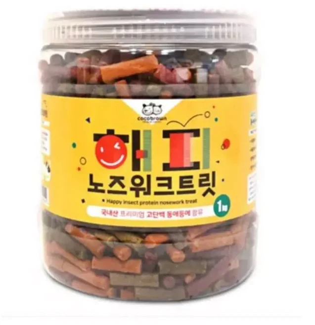 하프클럽/오티마트코코브라운 해피 노즈워크 트릿, 동애등에, 1kg, 1개