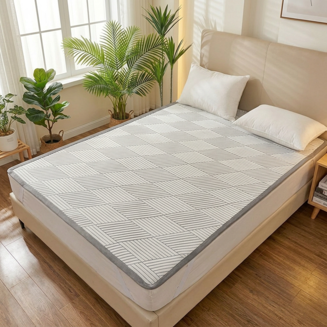 DP 냉감패드 여름 침대패드 퀸, 쿨매트, 화이트