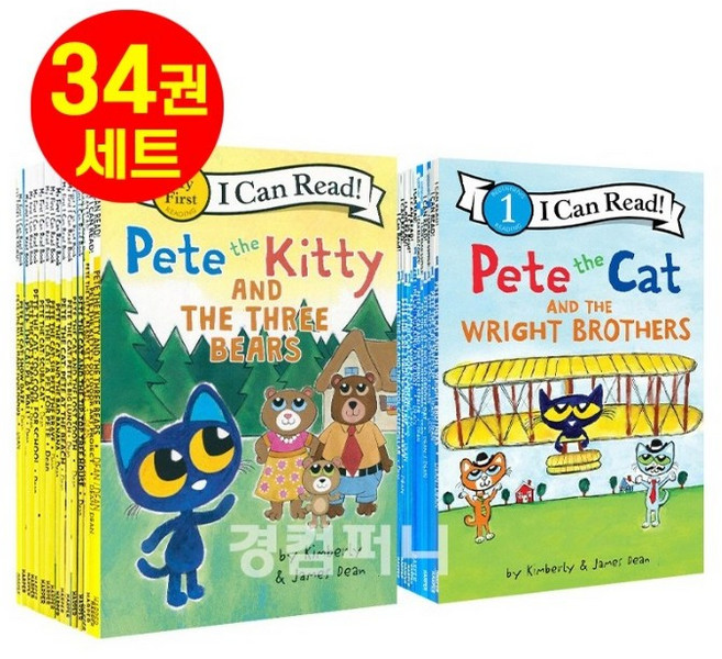 [경컴퍼니] 국내 아이캔리드 피트더캣 34권 I can read pete the cat 영어원서 음원제공, k