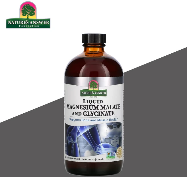 네이쳐스앤서 액상 마그네슘 말산 글리시네이트 480ml, 1개 - 쿠팡