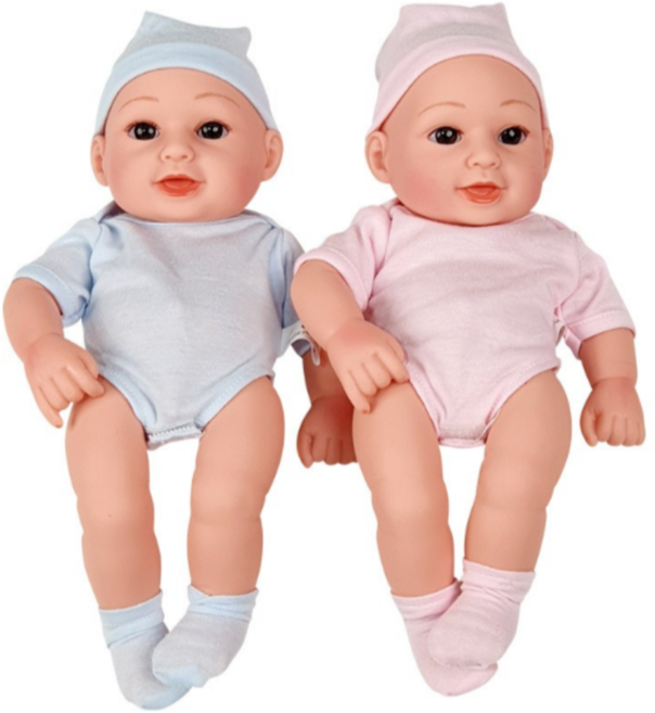 캐스비 플레이 말랑한 아기인형 2543 2종 세트, 색상혼합, 9세트