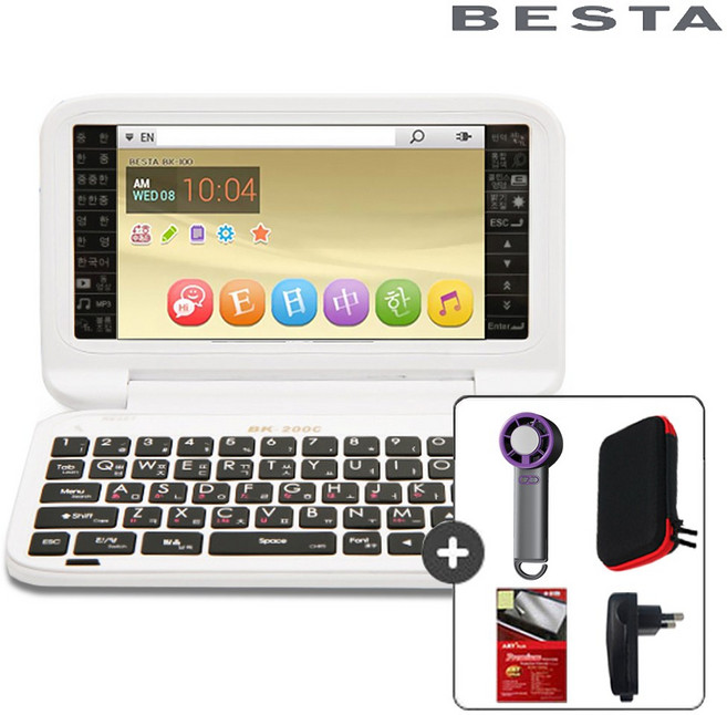 베스타 전자사전 중국어 특화 BK-200C+급속 냉각 선풍기+케이스+충전기+필름, BK-200C+선풍기+케이스+충전기+필름