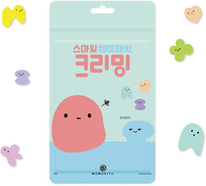 무무키토 스마일 썸머패치 크리밍 날벌레 패치 기피제 버즈몬, 1개, 64매