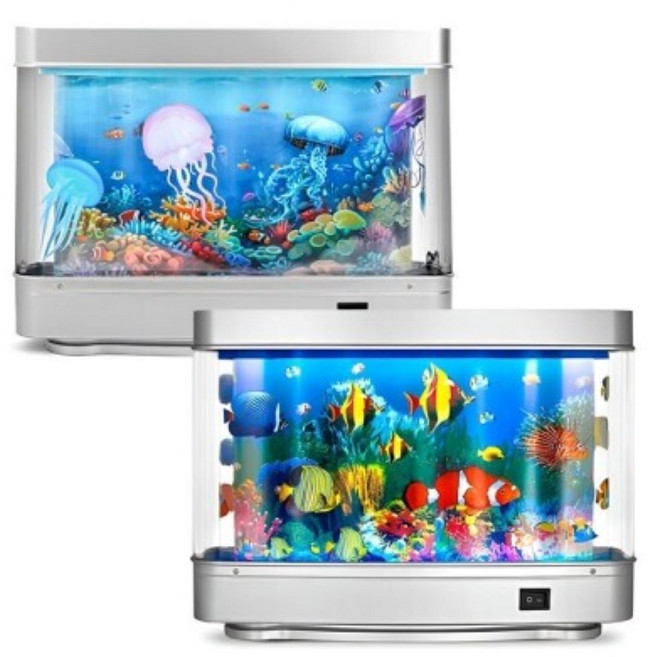 수족관 LED 무드등 물멍 인테리어 관상용