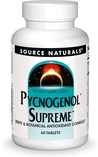 소스네추럴스 피크노제놀 슈프림 60정, 1개 - 쿠팡