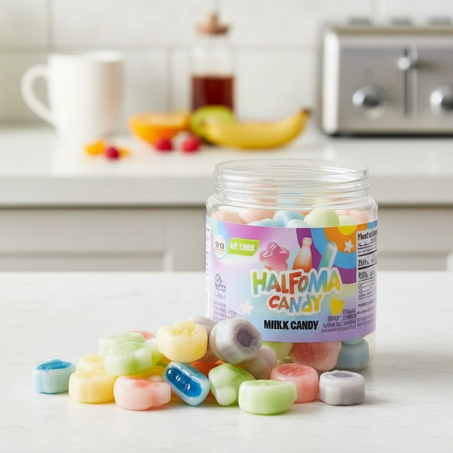 왁스 병캔디 하프로마 25개입, 1, 90g