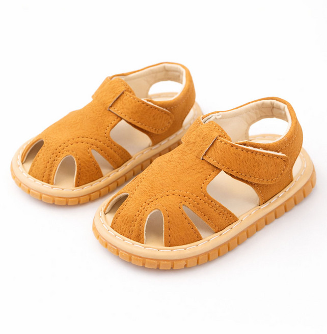 캐주얼 삑삑이 샌들 보행기 걸음마 아기신발
