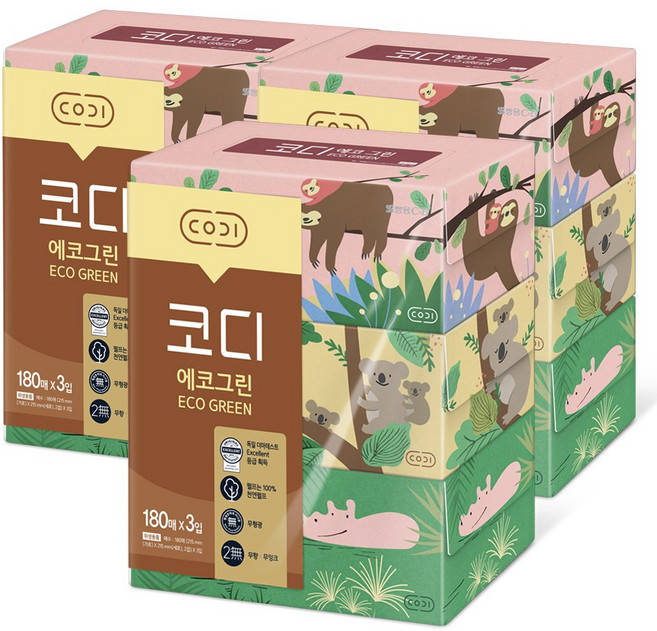 코디 에코그린 180매 X 3개입 3개, 3개