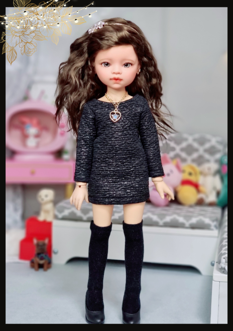 #파올라레이나 32cm 옷( 반짝 펄 미니원피스 )[마구샵]#구체관절인형#bjd#인형옷#다락아이#관절바디#완제품