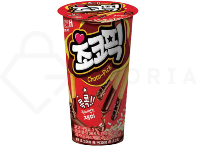 해태제과 초코픽 막대과자, 45g, 10개