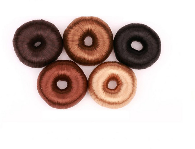 1+1 왕 똥머리 밴드 도넛링 당고 올림 머리 부분 가발