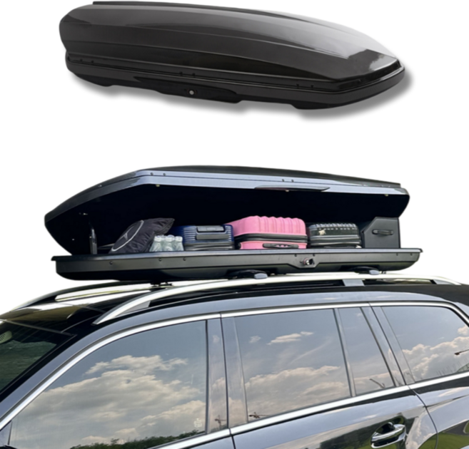 델로드 SUV 루프박스 차량용 루프백 크로스바 포함, 1개, 그레이
