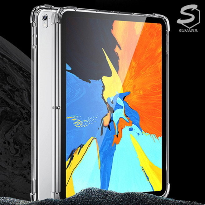 아이패드프로3세대 12.9인치 A1876 A1895 A2014 A1983 컬러풀 젤리에어백 태블릿 케이스, stc022 클리어