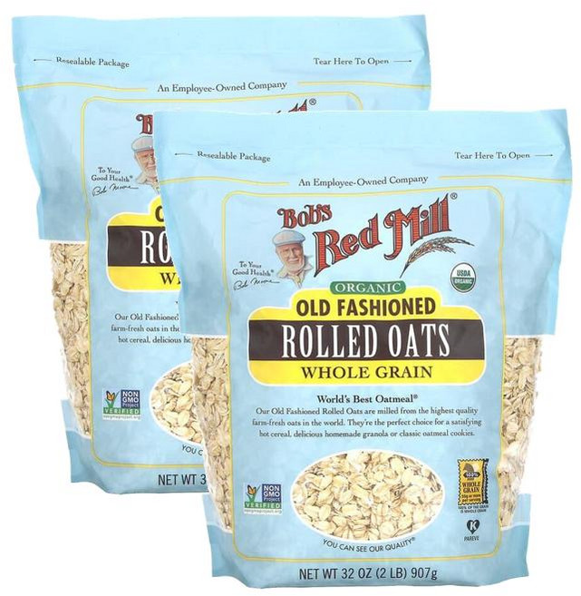 Bobs Red Mill 밥스레드밀 오가닉 올드 패션드 납작귀리 907g x2봉, 2개