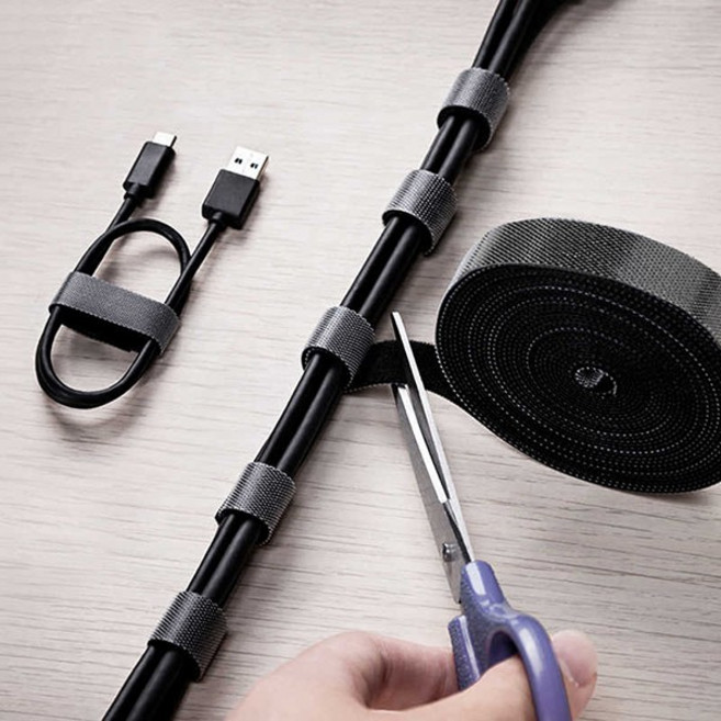 (3개입) 벨크로케이블타이 양면 벨크로 케이블타이 사무실 선정리 전선 정리 고정 홀더 전기줄찍찍이 밴드, 상세페이지 참조, 1개