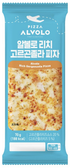 피자알볼로 알볼로 리치 고르곤졸라 피자, 70g, 3개