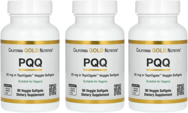캘리포니아 골드 뉴트리션 CGN PQQ 20mg 90정 3통, 3개 - 쿠팡