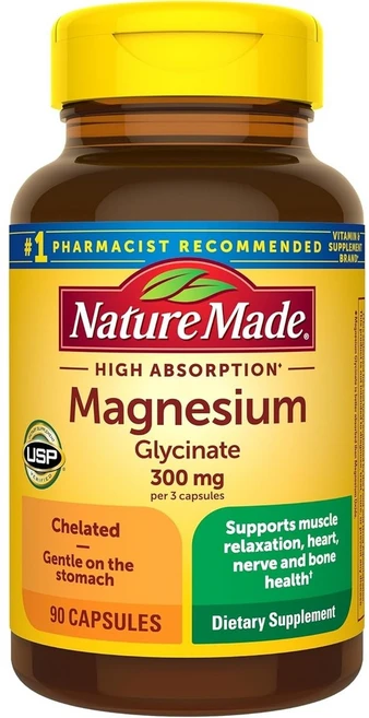 네이처메이드 마그네슘 글리시네이트 90캡슐, 90정, 1개 - 쿠팡