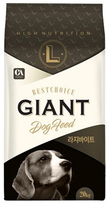 자이언트 라지바이트 20kg : 대형견 중형견 대용량 개밥 진돗개 골든리트리버 래브라도 리트리버 불독, 1개